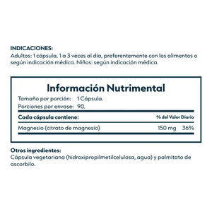 Citrato de Magnesio 150 mg