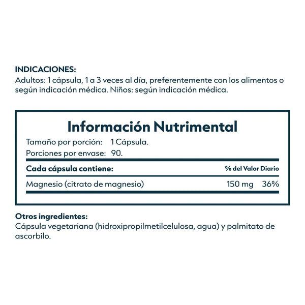 Citrato de Magnesio 150 mg