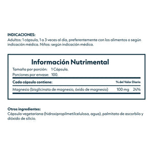Glicinato de Magnesio 100 mg