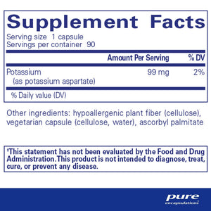 Potassium (Aspartato de Potasio 99 mg)