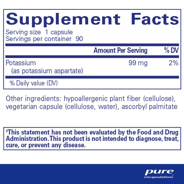 Potassium (Aspartato de Potasio 99 mg)
