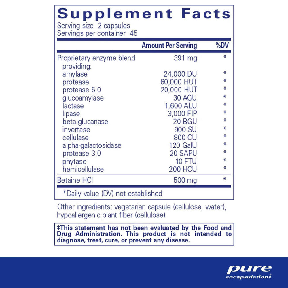 Digestive Enzymes Ultra with Betaine HCL