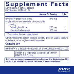 Liposomal Glutathione 250 mg (Glutatión Reducido)
