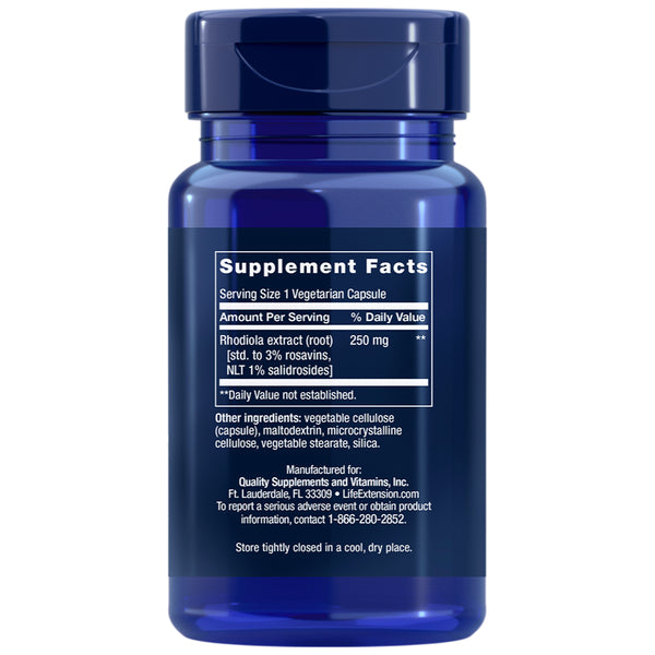 Rhodiola Extract 250 mg (3% rosavins)