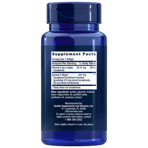 Gamma E Mixed Tocopherols & Tocotrienols  (vitamina E)